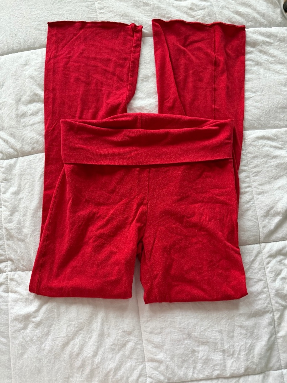 Skims Cotton Jersey Foldover Pant